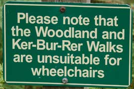 wheelchair warning